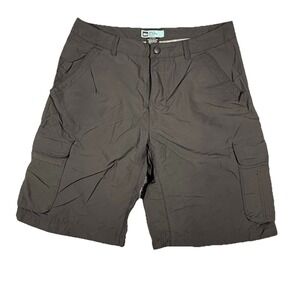 REI Womens Co-op Sahara Cargo Shorts Size 6  Water Resistant Hiking Shorts Green